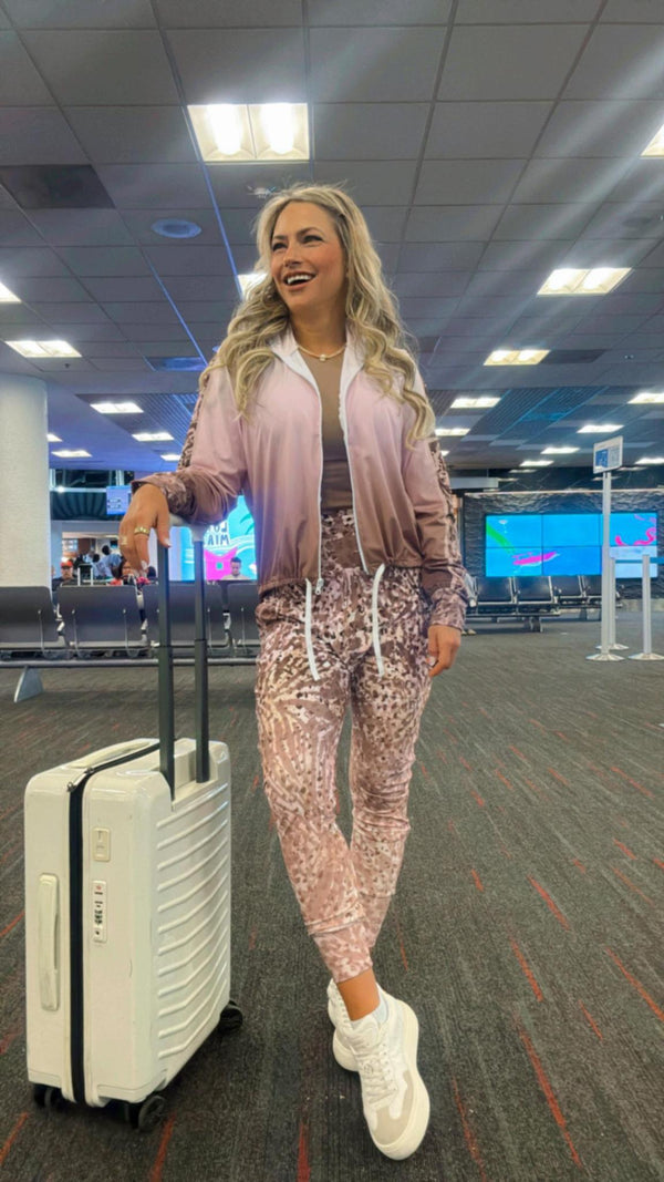 1549 Star animal print jacket and jogger set