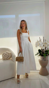 1403 Full skirt midi dress