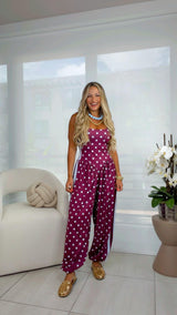 1922 Polka dot print jumpsuit Kiut