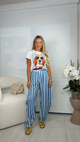 X128 Polka dot pup T-shirt