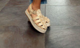 M06 Tulum espadrille natural raffia