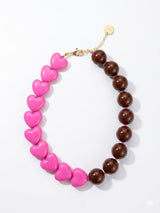 N1237 Candy Bom Mini Heart Necklace