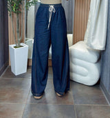 0009 Denim wide leg pants