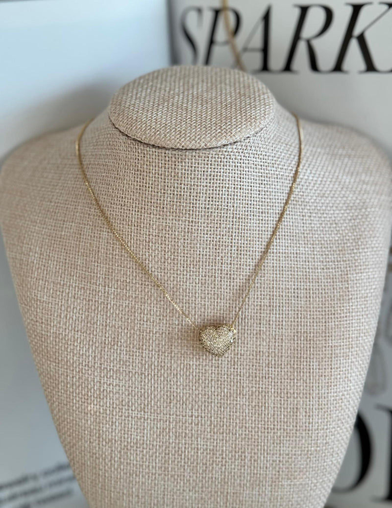 DL01 Essential adjustable necklace crystal heart