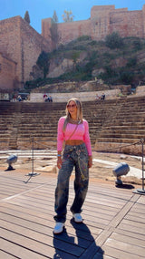 1159 Urban chain balloon pants