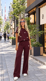 1961 Flower T-shirt and pants set