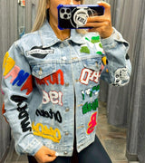 4642 Rebel patch denim jacket