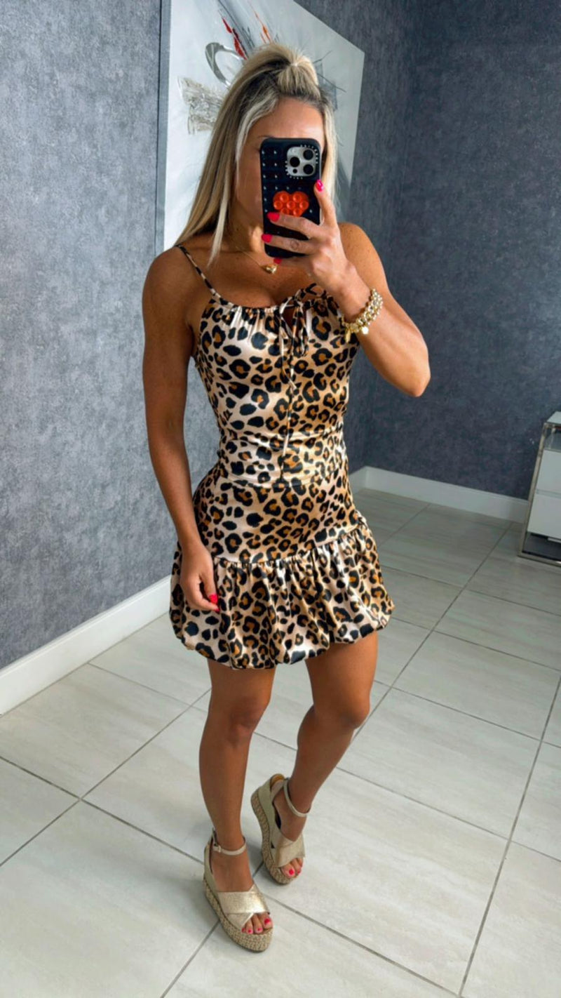 9370 Set skirt and top leopard