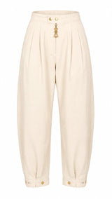9019 Dressy jogger barrel pants