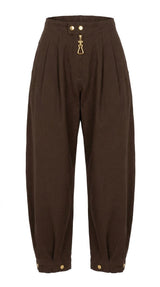 9019 Dressy jogger barrel pants