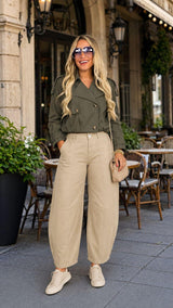 0267 Milano cropped trench jacket