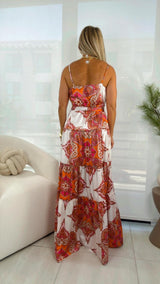 9015 Button down maxi dress