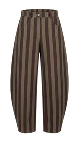 9997 Stripe trendy woven pants