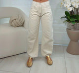 1005 Wide leg high waist cropped pants