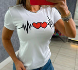 T12 Electro hearts T-shirt