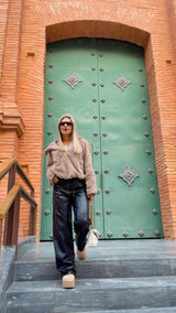 Y400 Bunny faux fur foxy hooded jacket
