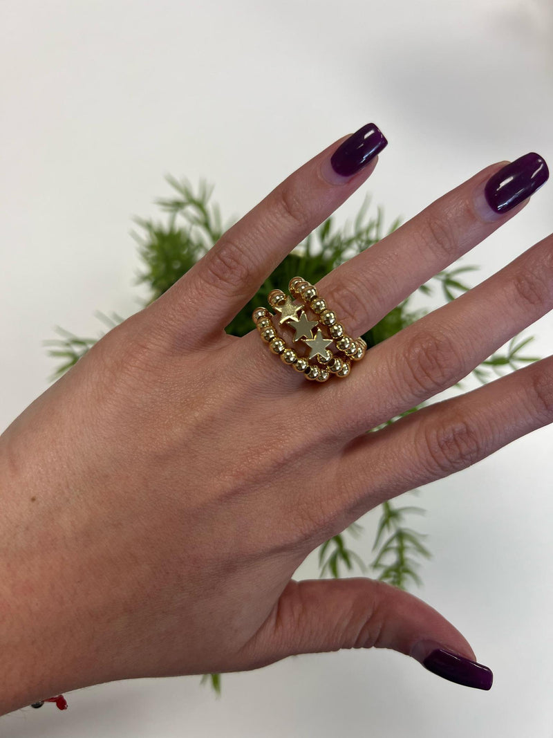 R6006 Trio Stars ring