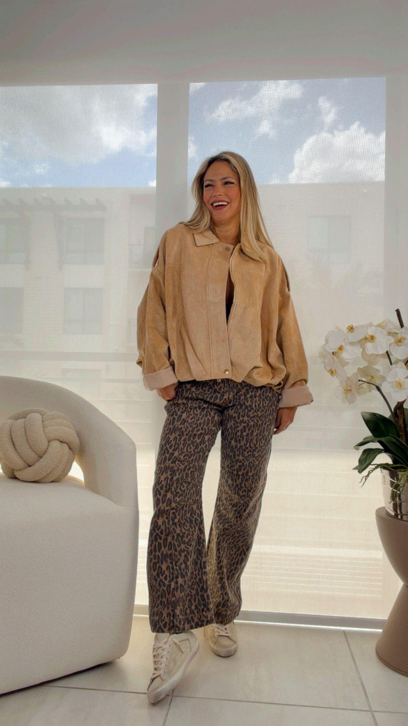 2643 Suede bomber jacket