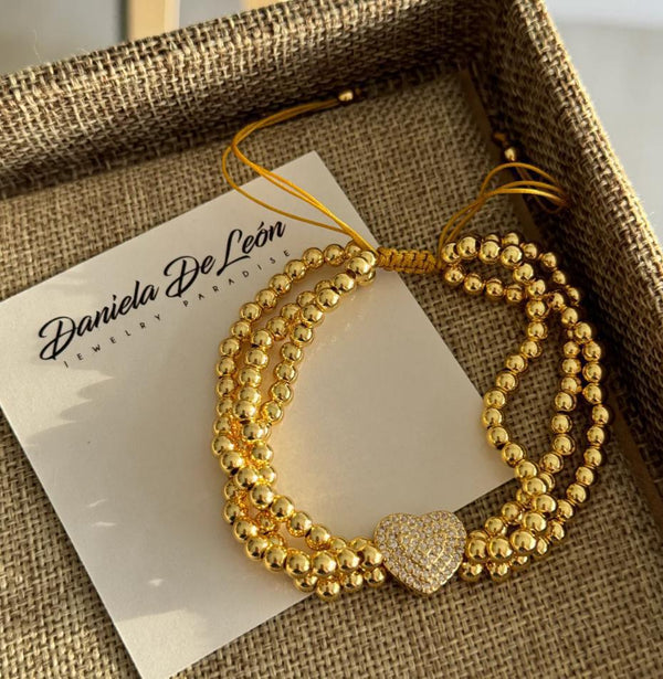 DL52 Triple bracelet pave