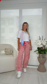 5303 Crop top with tie detail