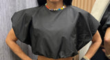 8403 Bubble crop poplin top