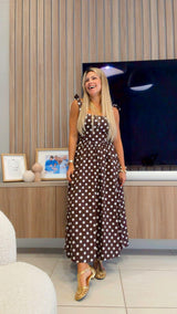 3844 Polka dot midi dress