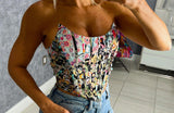 3061 Floral corset top