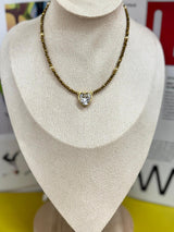 DL108 Punto de luz con corazon choker