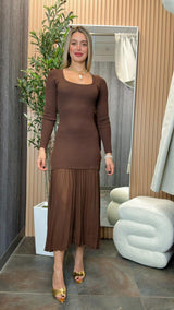 7009 Long sleeve maxi dress