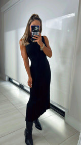 0740 Long knitted dress