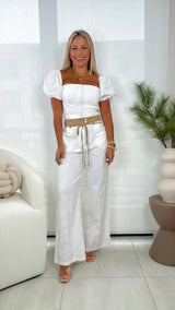 IC42 Linen top and pants set