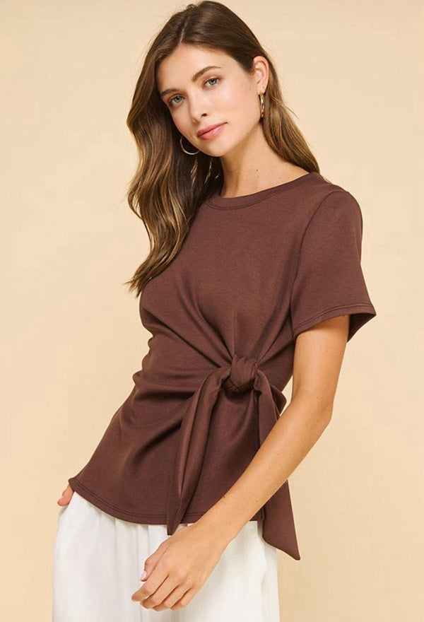 1309 Areum modal knot top