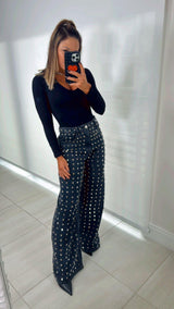 4440 Baggy pants with studs