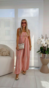 2764 Printed shapeless jumpsuit