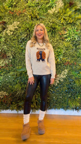 6397 Crewneck bear sweater