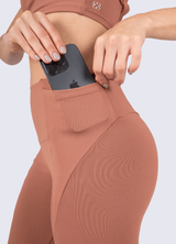 LEGGING EMANA SHAPE - COCOA BROWN