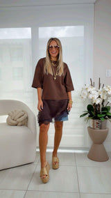 T593 Lace edge top