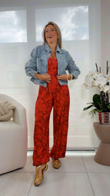 1785 Printed jumpsuit Kiut