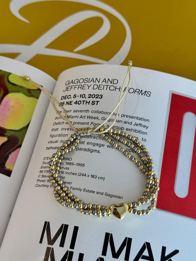 DL53 Triple bracelet dos tonos