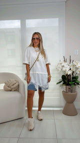 T593 Lace edge top