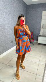 1197 Printed mini dress