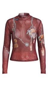 2010 Teddy bear mesh top