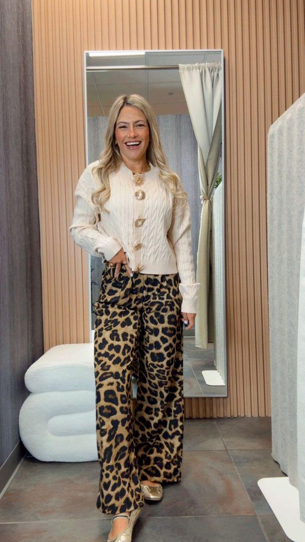 7085 Marine gold pins knit sweater