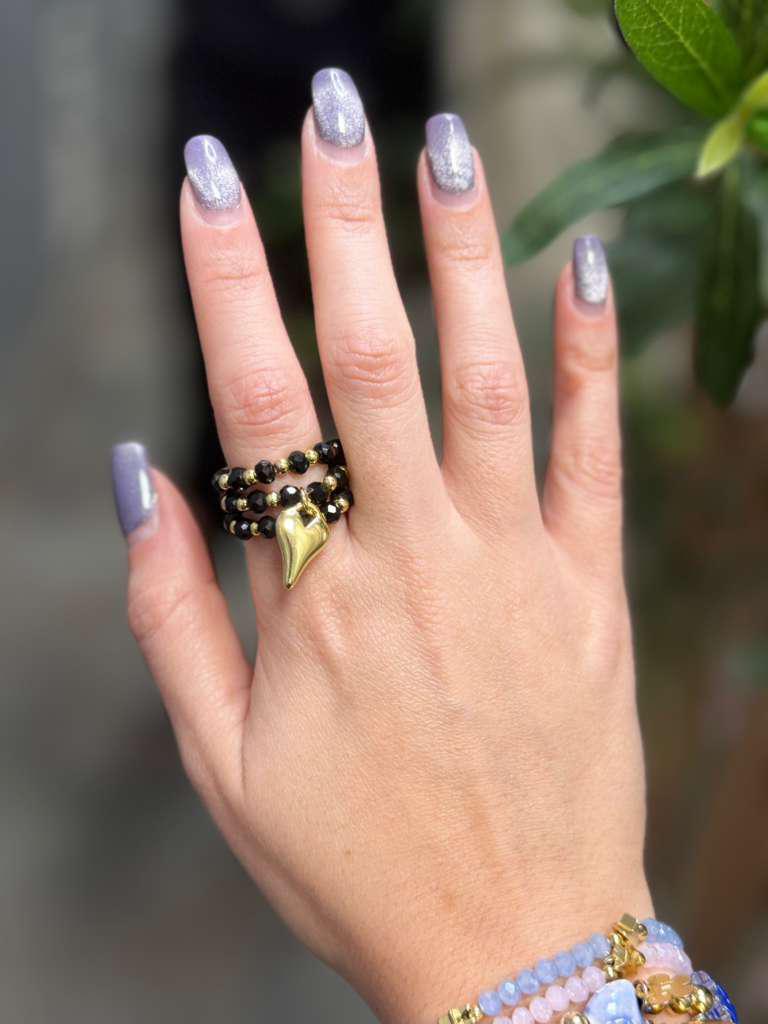 R6036 Elastic heart ring