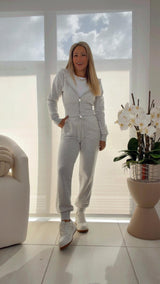 9599 Zip up hoodie and jogger pants set