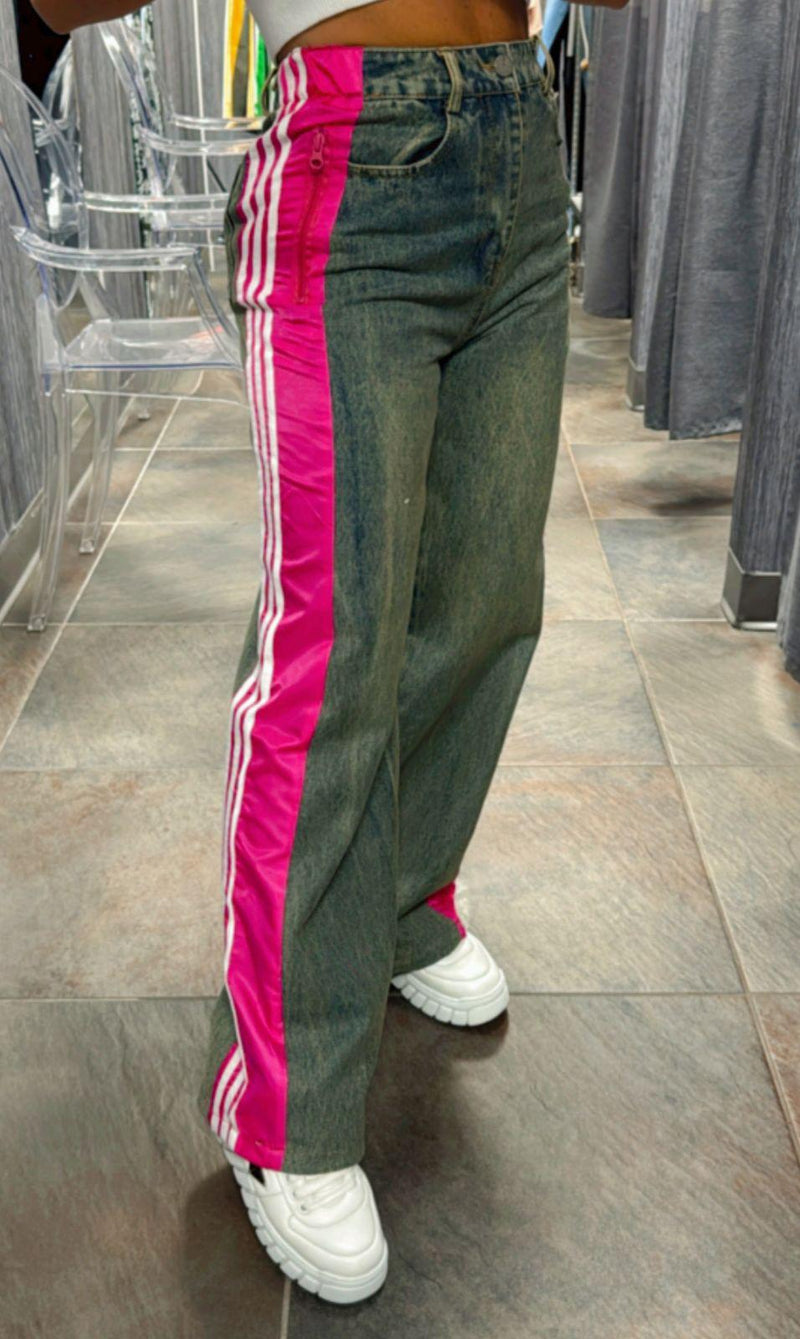 1319 Jeans with side color trim denim