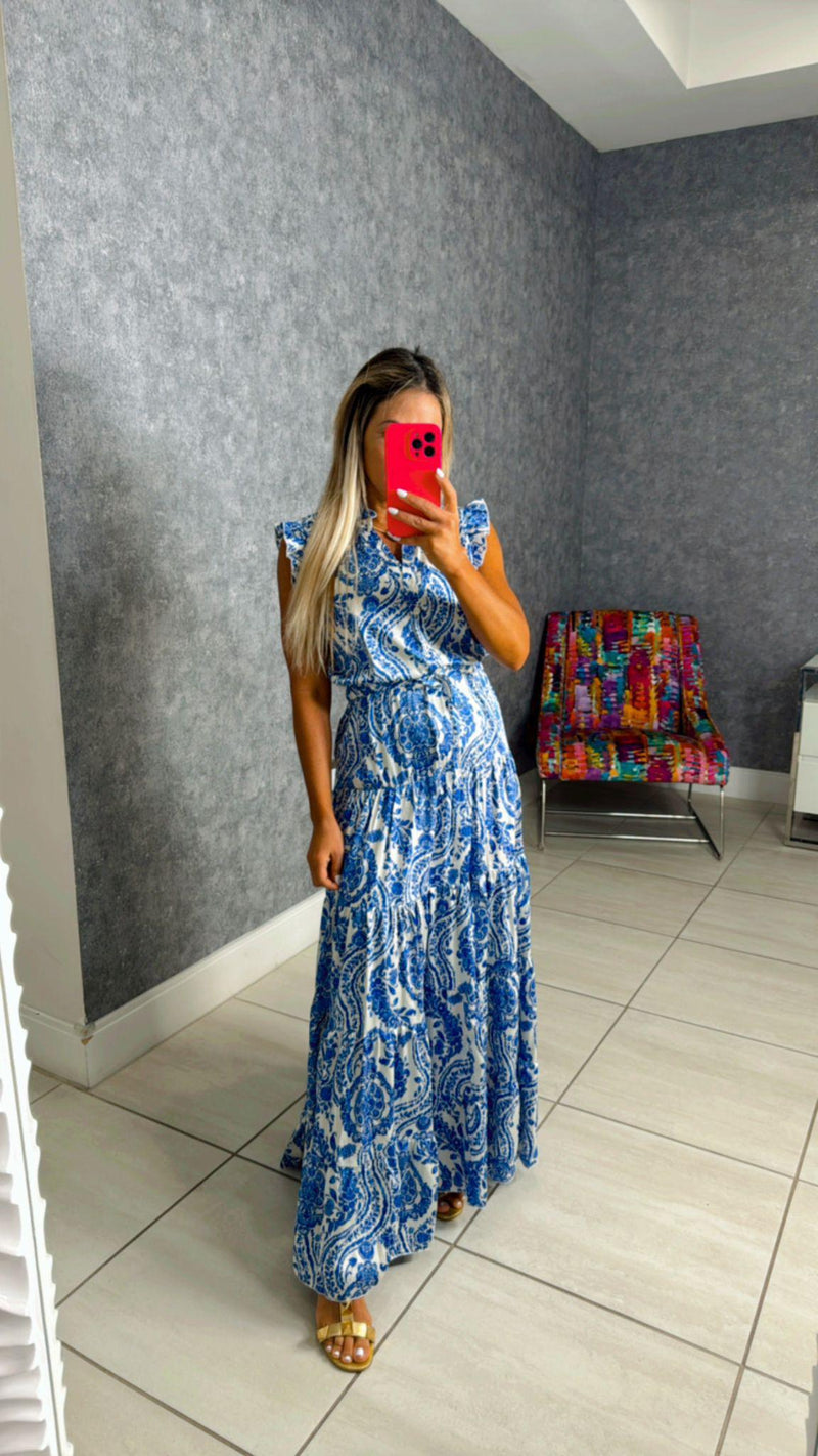 3775 Paisley maxi dress