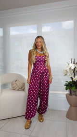 1922 Polka dot print jumpsuit Kiut