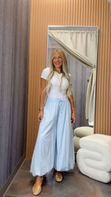 7209 Bubble elastic waist pants