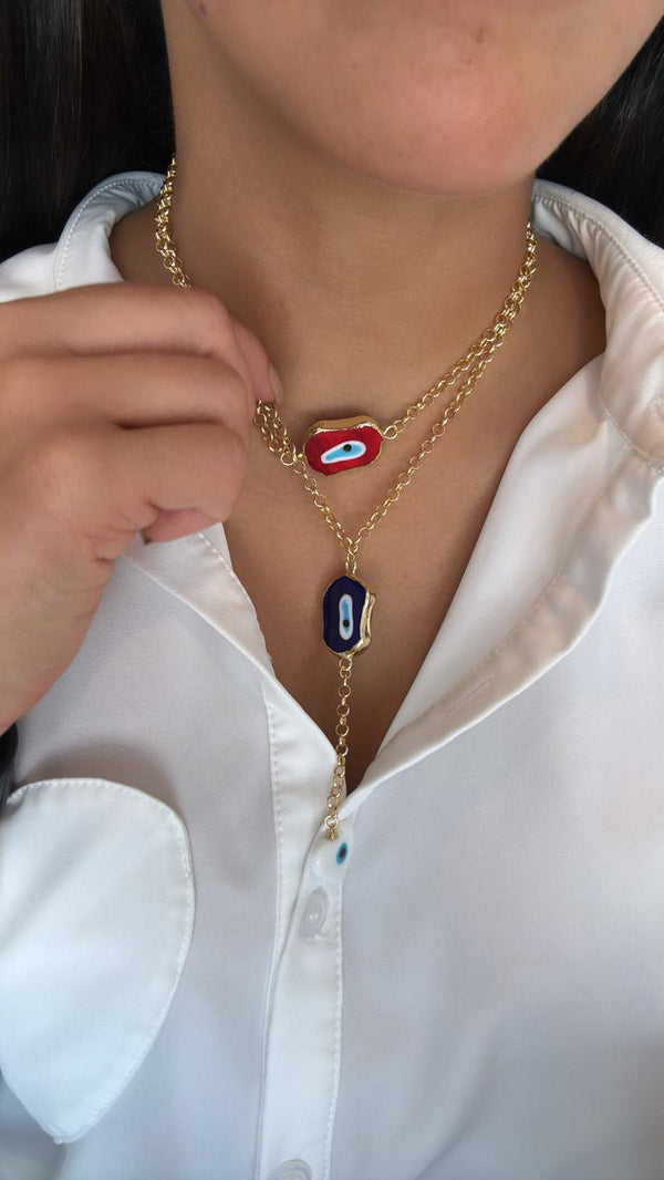 DL23 Ojitos doble necklace